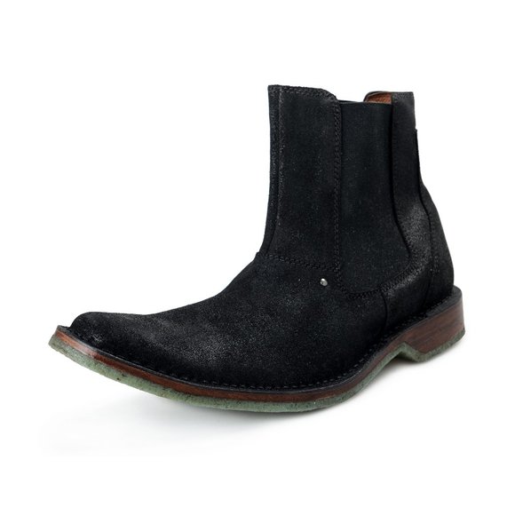 Just Cavalli Black Leather Ankle Boots Shoes main image 4